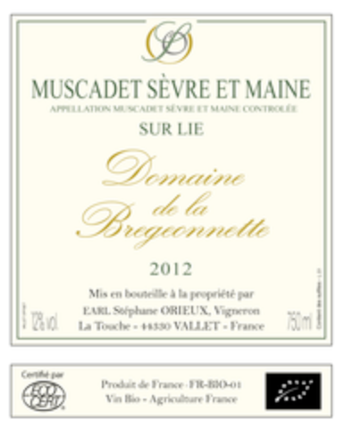 Domaine de la Bregeonnette, Muscadet Sèvre-et-Maine 2018